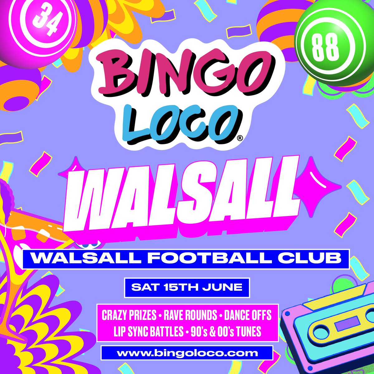 🕺Don't miss out on an exciting evening at the Poundland Bescot Stadium next month as Bingo Loco returns! Avoid disappointment and grab your tickets below!⤵️ 🎟️bit.ly/3V1Xuw7