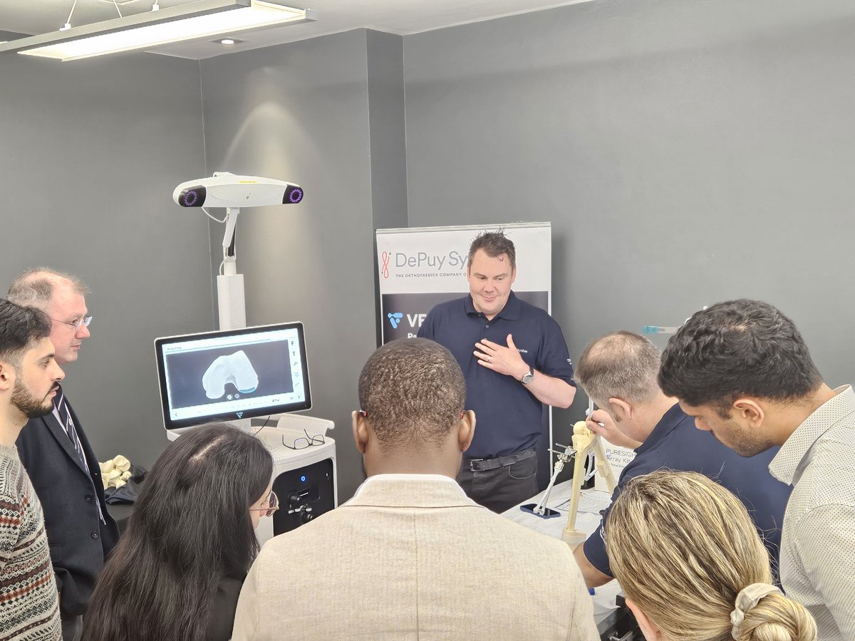 ChrisGeeOrtho's tweet photo. Today we ran our 1st multiplatform robotic orthopaedics course as a part of the @ASiTofficial Robotics for Trainees conference. Great support from Faculty and industry!
#robotics
#orthotwitter
#notrainingtodaynosurgeonstomorrow
#meded
#mako
#Rosa
#velys
#computernavigation https://t.co/MveY7SXjTg
