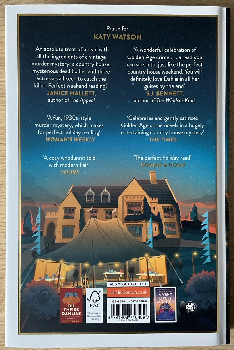 Oh! I’ve enjoyed other <a href="/KWatsonAuthor/">Katy Watson</a> #ThreeDahlias so finding #SevenLivelySuspects in surprise book mail is a treat! Out from <a href="/LittleBrownUK/">Little, Brown UK</a> Constable 18th July. 
Thank you very much <a href="/BethWright26/">Beth Wright</a> <a href="/ed_pr/">ed public relations</a> 📚❤️