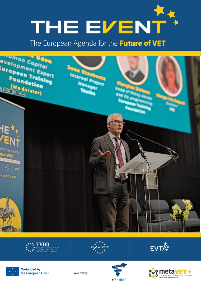 evbb_eu's tweet photo. @GZisimos on the importance and impact of CoVEs. We look forward to meeting everyone again in Lyon for the Forum on Vocational Excellence 2024 #copcoves #THEEVENT2024 #METAVETPLUS https://t.co/qkXtBtDEnY
