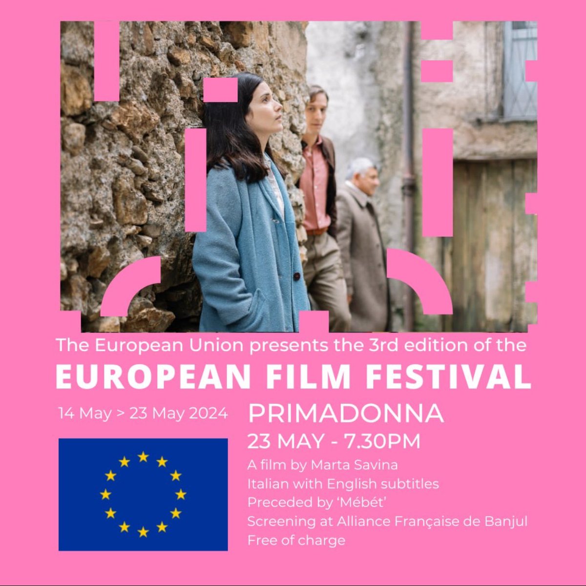 Our award-winning short film #MÉBÉT will screen at the European Film Festival later today! 

Join us at the Alliance Française on Kairaba Avenue for a great night of film and conversation. 

7:30pm | Free Entry 😉

<a href="/EUinTheGambia/">EU in The Gambia</a> #EndChildMarriage