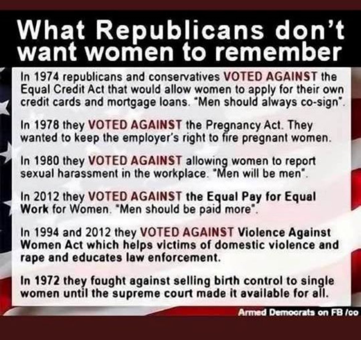 Many females of all ages use birth control pills to treat severe acne or polycystic ovary syndrome. Others take them to control heavy or irregular periods. But I guess #Republicans know better than we do about our own health. 🖕 #DemVoice1 #BlueVoices #ProudBlue