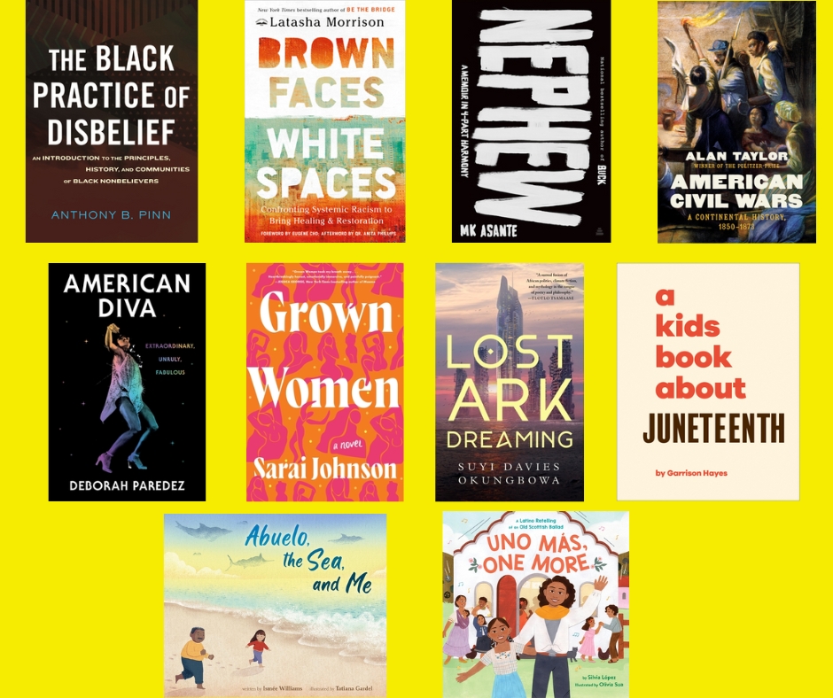 Here is our weekly Black Kos/<a href="/dailykos/">Daily Kos</a> post of this week's new books of particular interest to Black and Latino/a readers: dailykos.com/comments/22415… (But also recommended for ALL readers!)
<a href="/anthony_pinn/">Anthony Pinn</a> @BAbridgebuilder <a href="/mkasante/">MK Asante</a> @debparedez <a href="/sarai_writes/">Sarai Johnson (READ GROWN WOMEN)</a> <a href="/garrison_hayes/">Garrison Hayes</a>