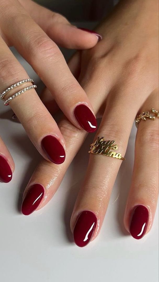 red cherry nails