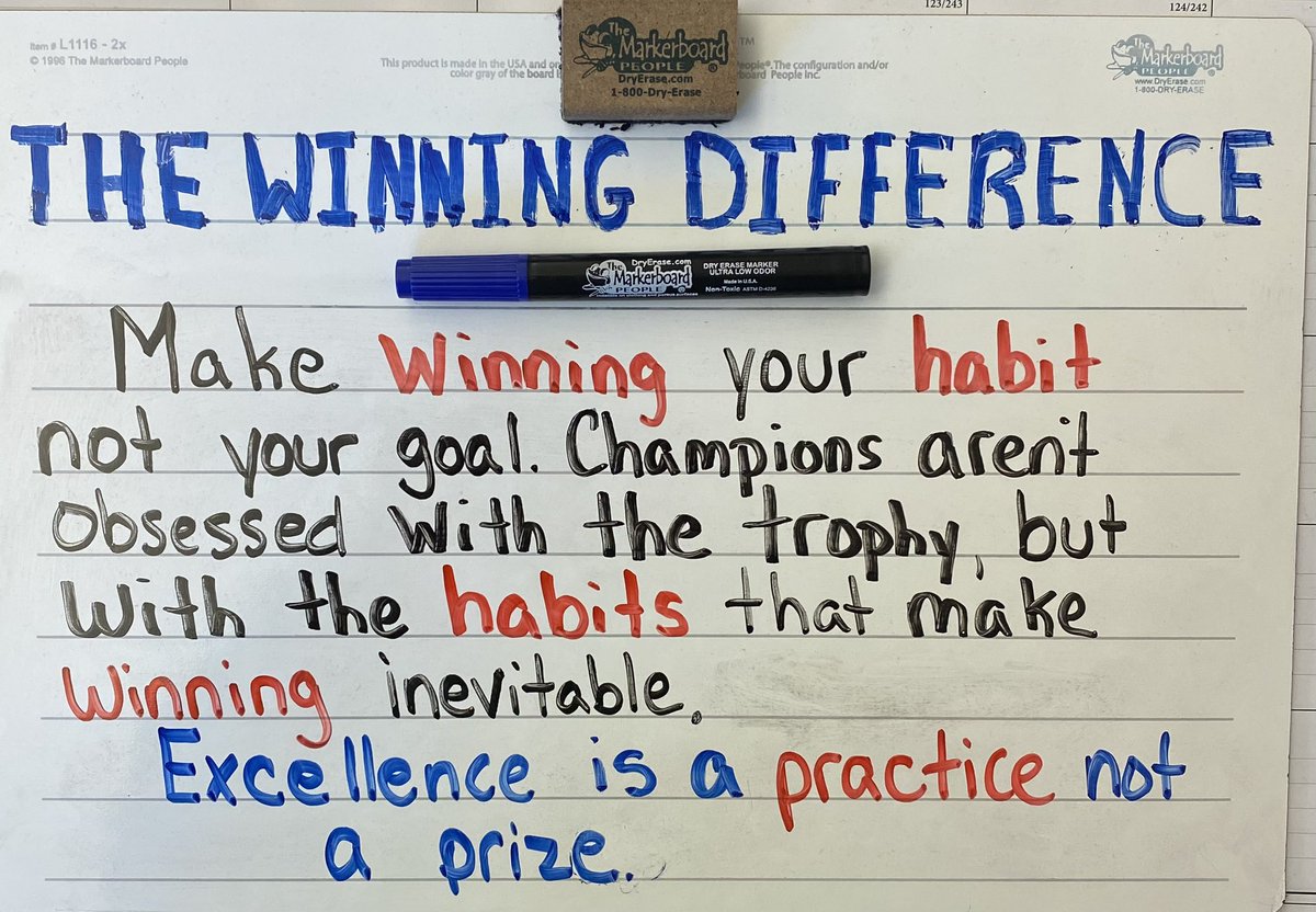 Make winning your habit, not your goal. Champions aren’t obsessed with the trophy, but with the habits that make winning inevitable. Excellence is a practice, not a prize.