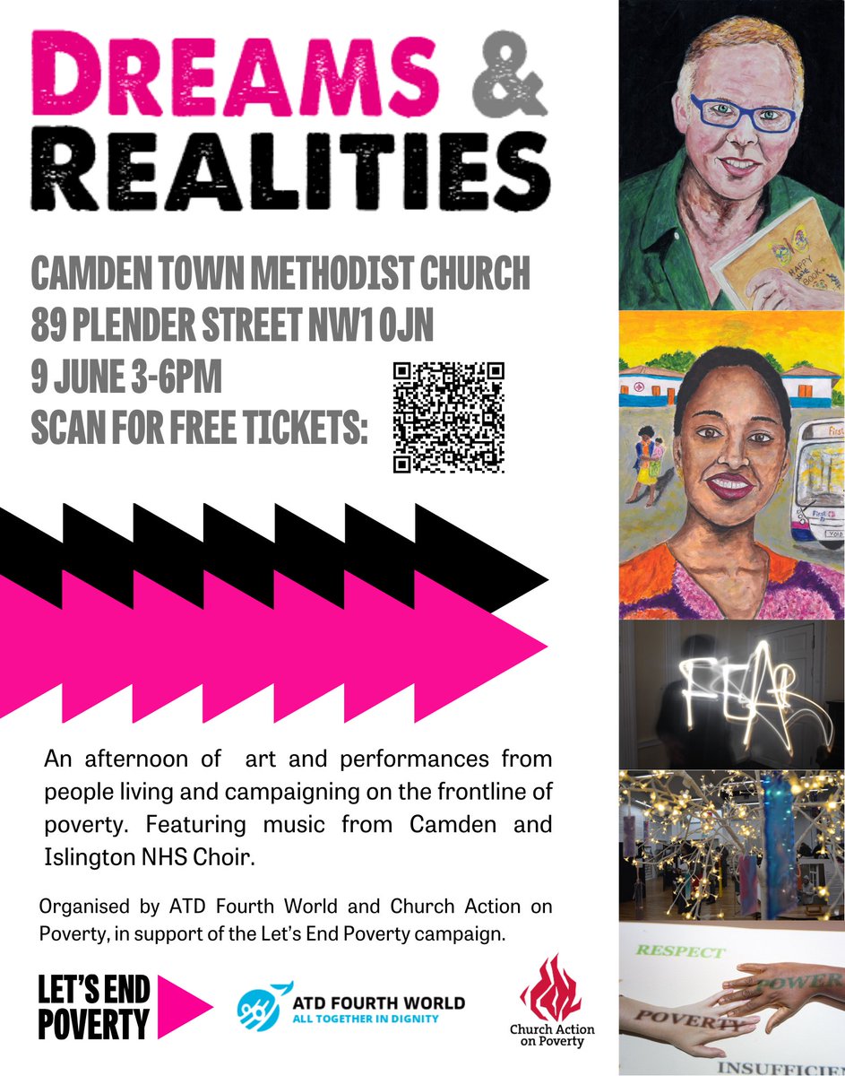 Please join us at this event! With @relationalacts and @churchpoverty we’re hosting a creative #LetsEndPoverty event on Sunday 9 June in Camden!