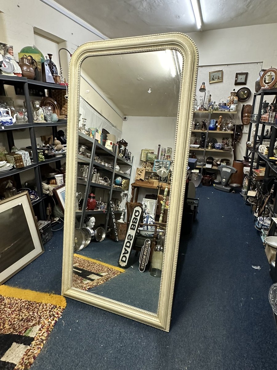 Fabulous large mirror from unit 107 #fauxcrackleglaze #largemirror #interiors #homes #homeinteriors #astraantiquescentre #hemswell #lincolnshire