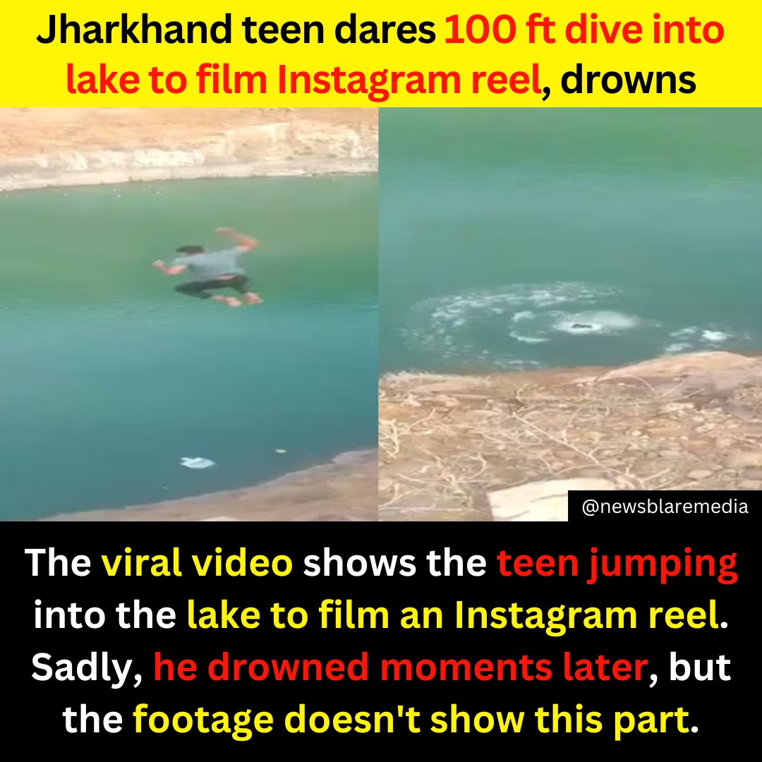 In Sahibganj, Jharkhand, 18-year-old Tausif’s attempt at creating an Instagram reel took a tragic turn.

#socialmedia #SocialMediaNews #tragic #moments #sahibganj #Jharkhand #JharkhandNews #horrornews #lake #drown #died #trendingnews #viralnews #virals