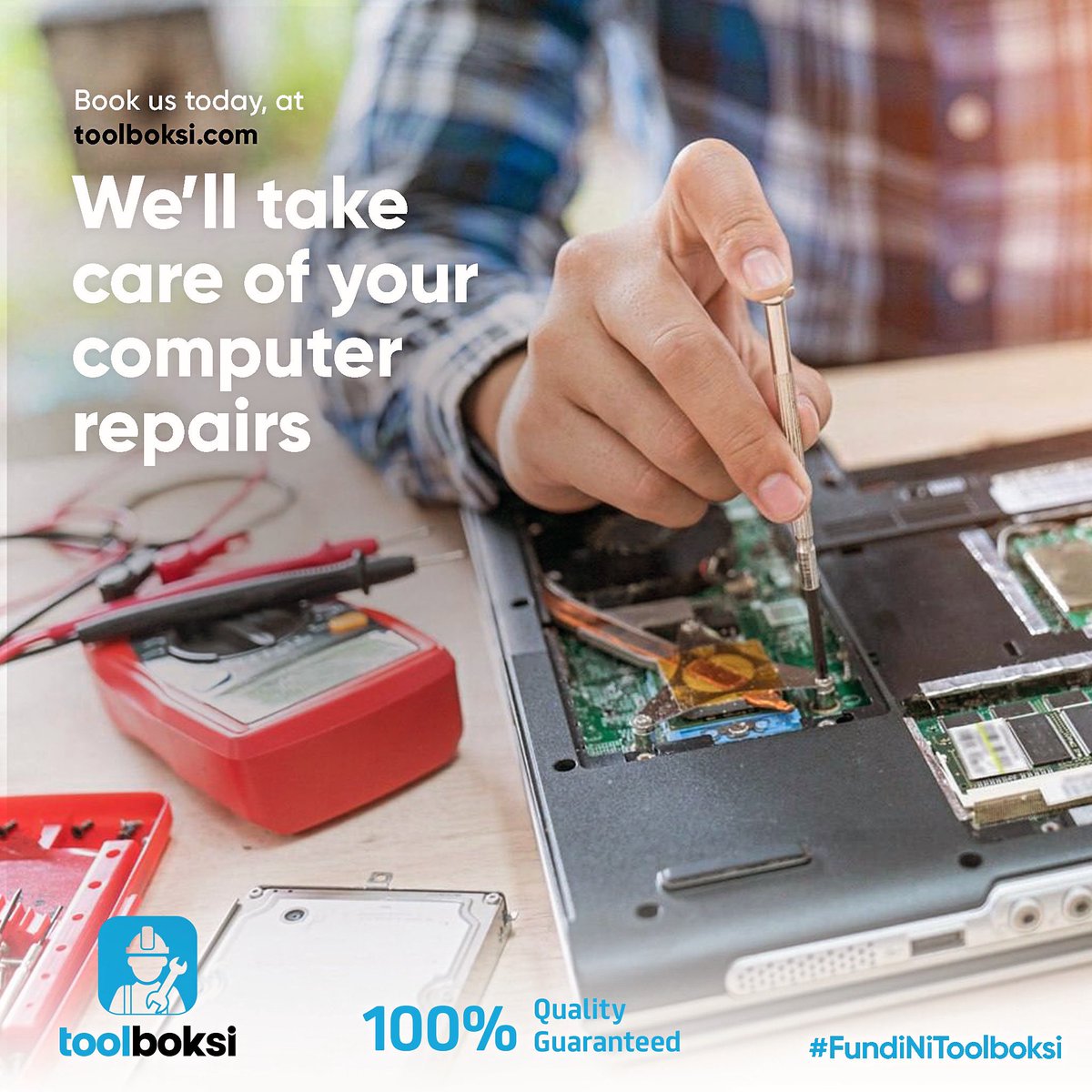 Get your computer fixed fast and efficiently with Toolboksi. Visit toolboksi.com or call us at 0652000072 today for reliable repair services anytime, anywhere! 💻🔧

#FundiNiToolboksi
#ComputerRepair