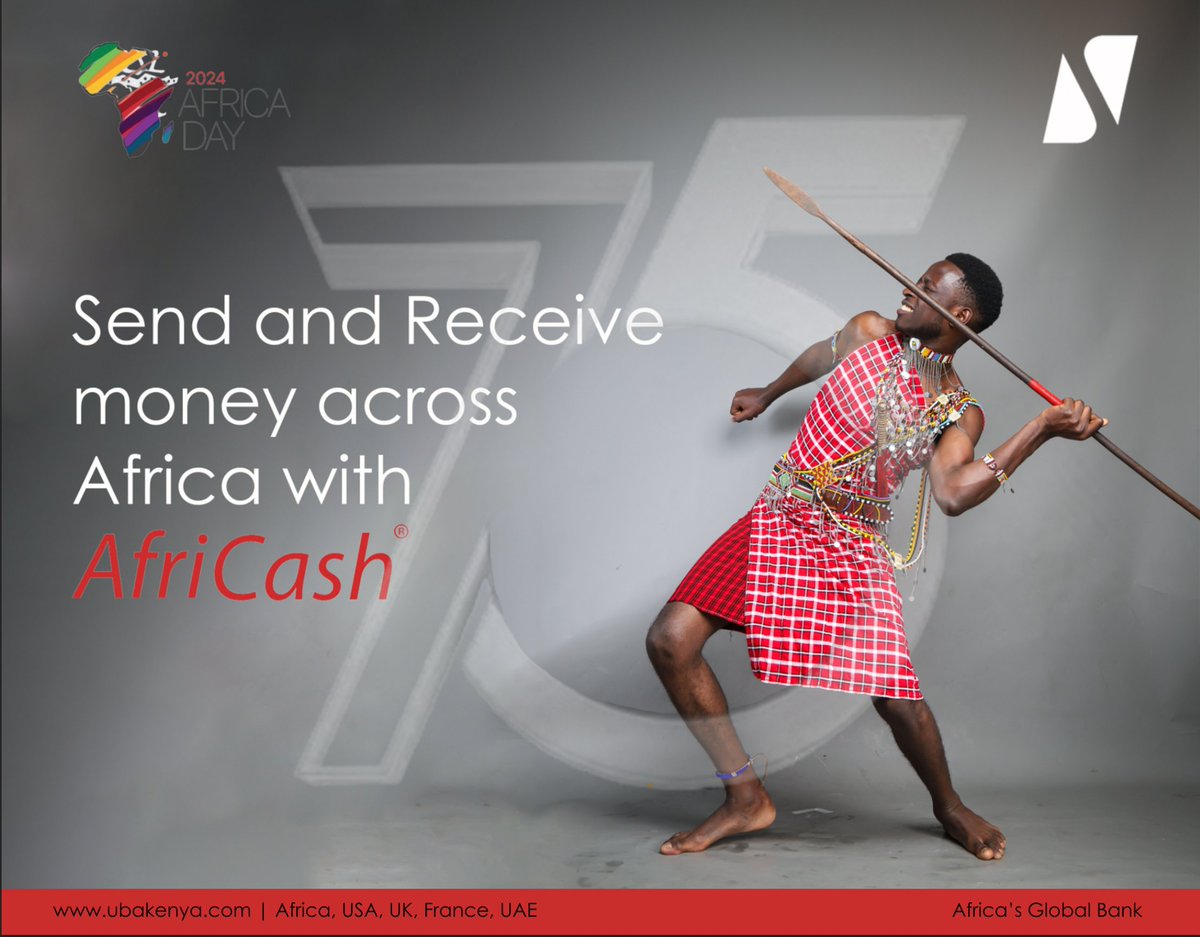 Let's make this Africa Day unforgettable by spreading love and joy far and wide! Don't limit your celebrations to yourself – surprise your loved ones across 20 African countries by sending them money via Africash! Visit any UBA branch to share the love and make their day extra