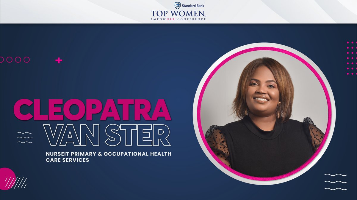 So what exactly is a Nurse-Entrepreneur?🤔 Tune into #SBTWEmpowerHER to find out🤞💫 Cleopatra Van Ster, Founder of Nurseit Primary and Occupational Health Care Services is on stage now! #SBTopWomen #StandardBank #TopcoMedia
