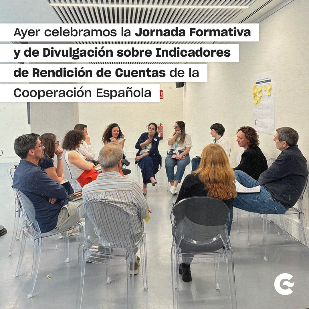 Ayer, celebramos en el MAEUEC la Jornada Formativa y de Divulgación sobre Indicadores de Rendición de Cuentas (IRC) de la @CooperacionESP organizada por DGPOLDES, donde participaron Comunidades Autónomas y Entidades Locales, así como con la @AECID_es.

#SomosCooperación