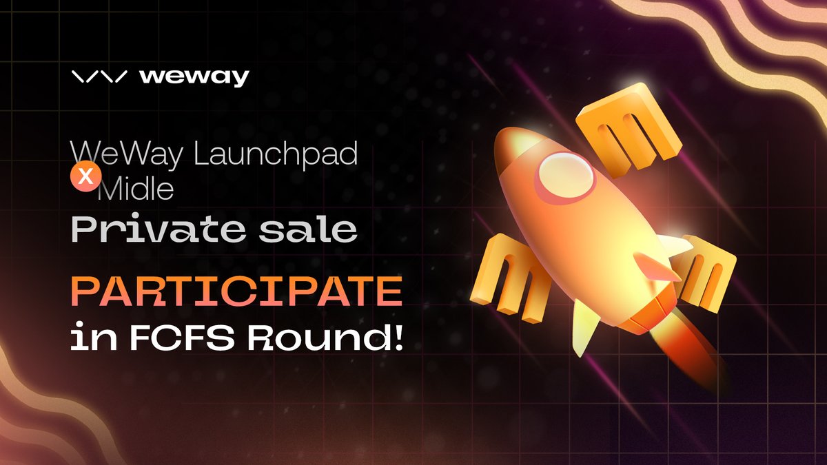 FCFS Round IS NOW AVAILABLE for ALL groups for Midle Private sale

🔹 The allocation is 400 USDT  
The token supply is 1bln

📈 Project highlights: 
◉ SocialFi platform incubated by Cointelegraph and Albaraka Turk, lead by Castrum Capital and granted by BNBChain, NibiruChain,