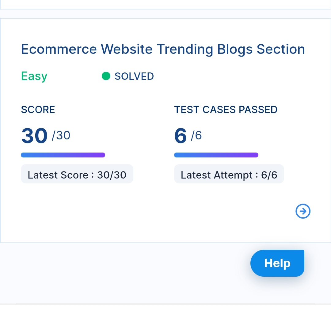 💻 Hello Folks...!!

☑️ On Yesterday, I completed the coding practice - 15 where I code for 'E-commerce website Product, Offers and Trending Blogs section' 👍
🚀 Also I started to build my first 'E-commerce website' through this coding practice !

#nxtwave #ccbpacademy #ccbpians
