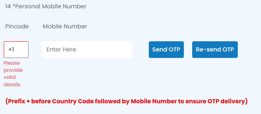 anooppatel_'s tweet photo. Dear @MCA21India we are unable to sent OTP for foreign director Mobile (+1 USA).
Does anyone know how to proceed for foreign Director KYC with foreign mob no in form DIR-3 ?
#CSTwitter #cs #ca #mca_error https://t.co/uhiecSgL29