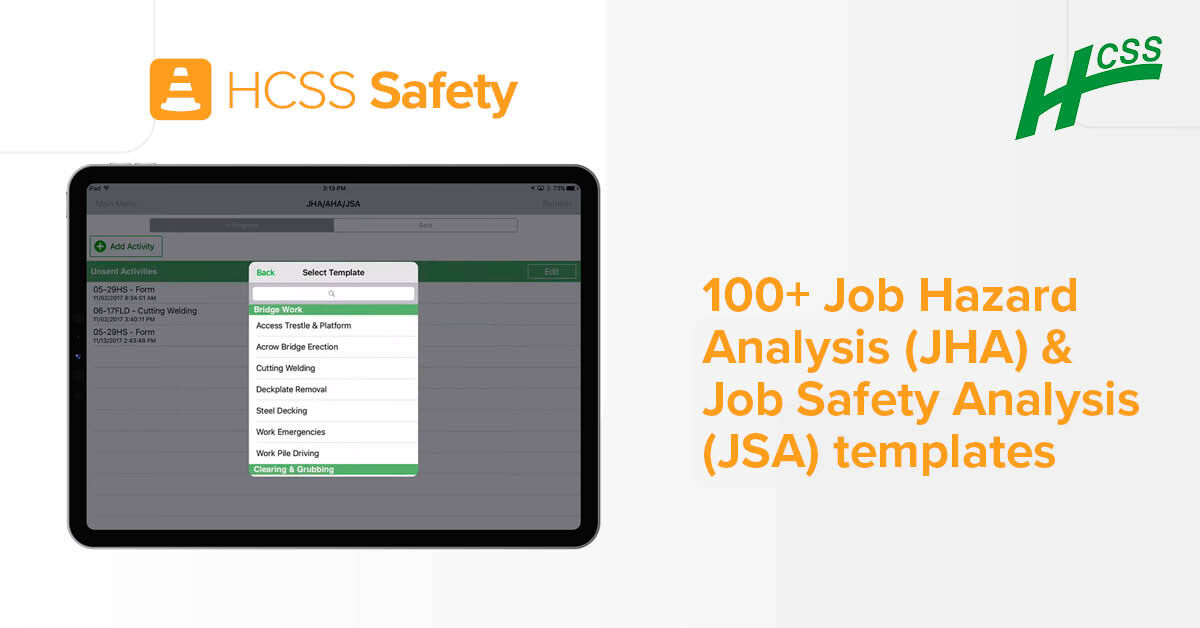 hcss's tweet image. Running JHAs has never been easier. Get instant access to over 100 customizable Job Hazard Analysis (JHA) and Job Safety Analysis (JSA) templates designed to keep your team secure.

Protect your workforce today bit.ly/3WSo8IV 

#HCSSsoftware #construction #safety