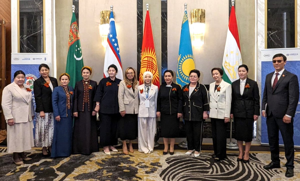 23 May, #Bishkek: #SRSG @kahaimnadze participated in the opening event of the #CAWLC #RegionalForum, held under the chairmanship of Kyrgyzstan🇰🇬 in 2024. Read more ▶️shorturl.at/o3Obk