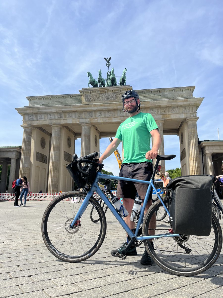 Senior Support Worker at Bishopbridge House, Alfie McLoughlin, completed a solo cycling challenge from Norwich to the Brandenburg Gate in Berlin over the last two weeks.

His cycle helped to raise over £1000 for St Martins 👏

#stmartins #fundraising #cyclechallenge