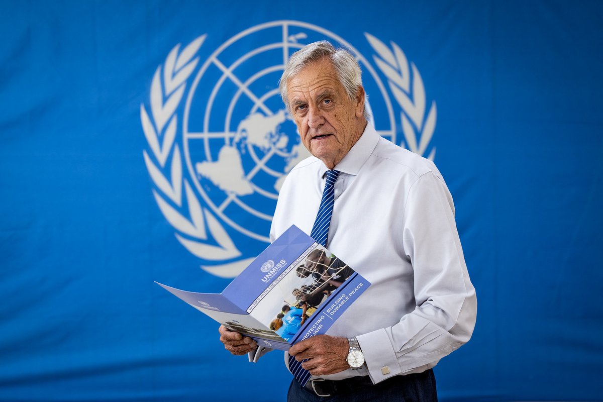 'I wish to underscore that as matters stand, the Revitalized Peace Agreement remains the only route towards enduring peace in #SouthSudan,' says SRSG/Head of #UNMISS, Nicholas Haysom, at today's @RJMECsouthsudan plenary. His full remarks👉🏾 bit.ly/3V9KULd