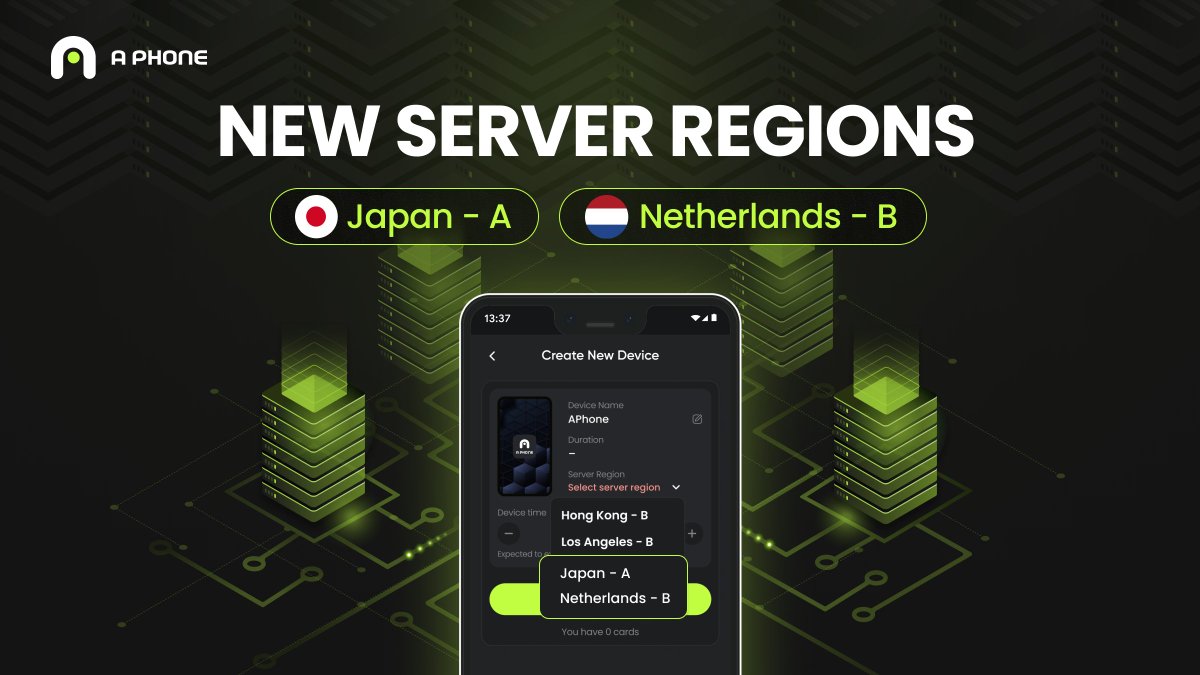 🚨New APhone Servers 🚨 🇯🇵 Japan - A 🇳🇱 Netherlands - B Drop where you think we need more servers in the comments 💬