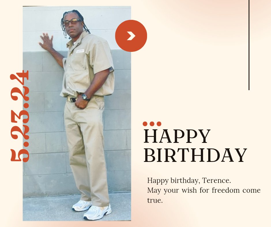 Happy 53rd birthday to Terence Richardson. Let's make this a special birthday and share this widely to raise awareness as his legal team presents evidence in court today.
 
#NotGuiltyServingLife #WrongfulConviction #HappyBirthday