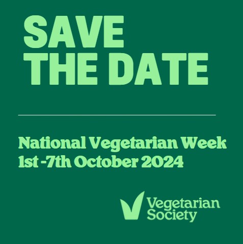 This year #NationalVegetarianWeek is from 1st - 7th October 2024...save the date nationalvegetarianweek.org