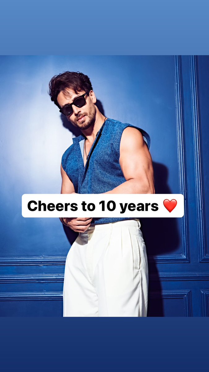 Cheers to 10 years of action and excellence! From Heropanti to now, you’ve been unstoppable #TigerShroff. Eagerly waiting for #TheTigerEffect to dazzle us again!