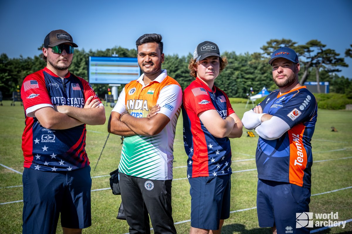 Archery: Not a good outing for Jyothi Vennam, Aditi Swami & Parneet Kaur in Individual Compound event of World Cup (Stage 2) in South Korea as none of them could reach Semis. Prathamesh Fuge is through to SEMIS in Men's Individual Compound event. 📸 @worldarchery