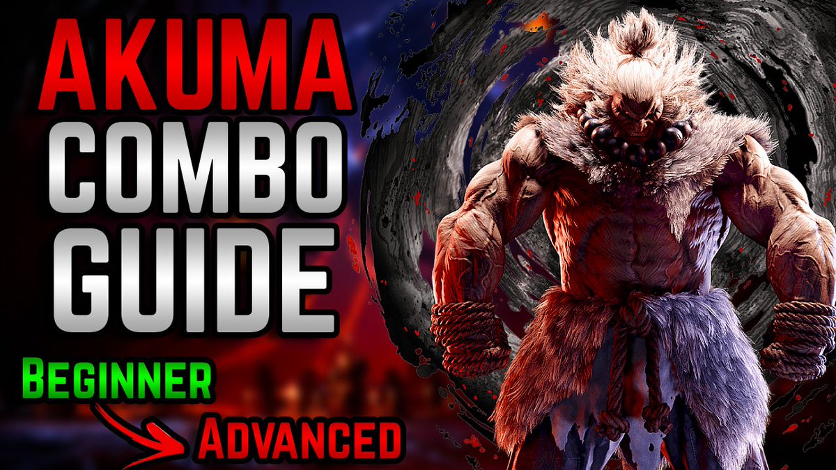 Akuma Combo Guide is LIVE! I go over most of the routes you need to know when picking him up!

RTs are greatly appreciated :) 
(link below)
#SF6 #SF6_Akuma