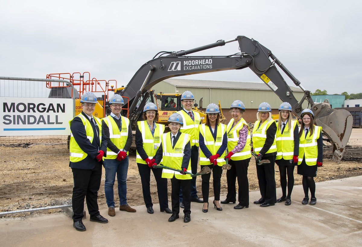 Earlier this month our students and staff were accompanied by key stakeholders from @morgansindall and the @DepartmentforEd, to mark the official breaking of the ground at our new build site! To read more about our groundbreaking ceremony visit bit.ly/4bsFsZH