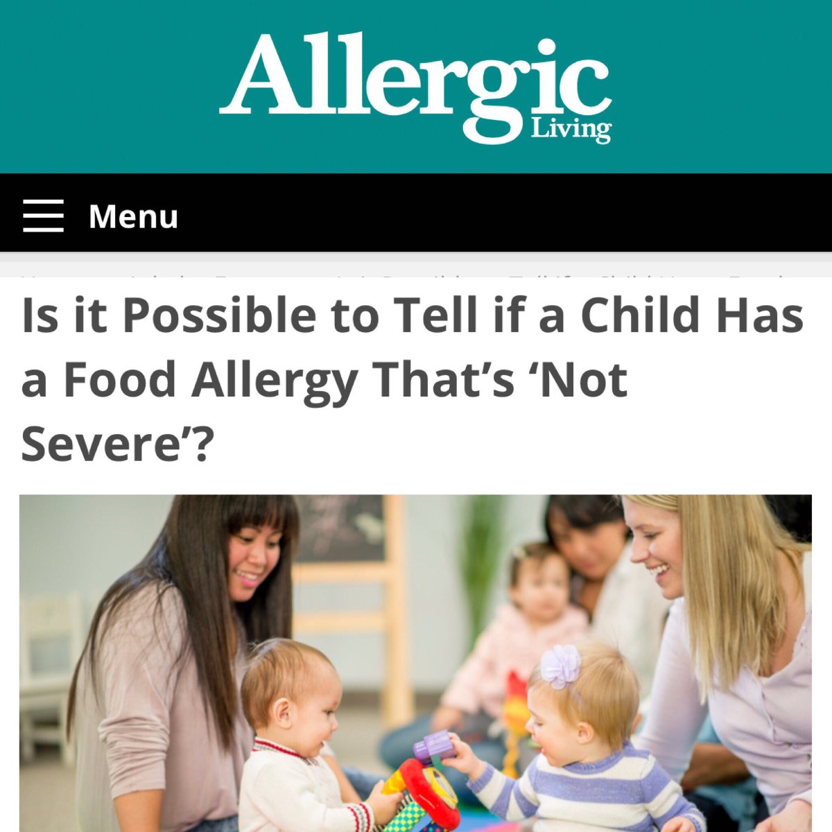 For those who believe an allergy is “not severe”: This point may be underscored by the fact that most people who have died because of food-allergic #anaphylaxis have had prior reactions, but they were rarely serious.
allergicliving.com/experts/is-it-… #foodallergies @AllergicLiving