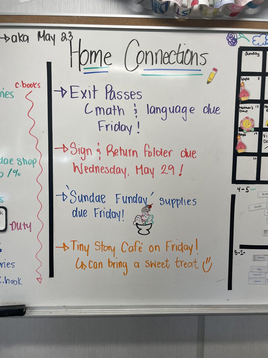 ☀️Home Connections - Thursday, May 23