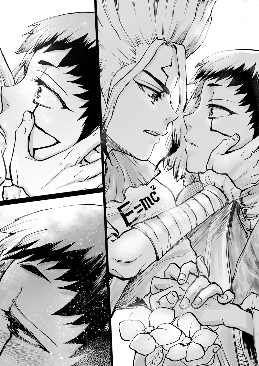 キスの日なので2020年に描いた千ゲのキス絵いろいろ再掲です 