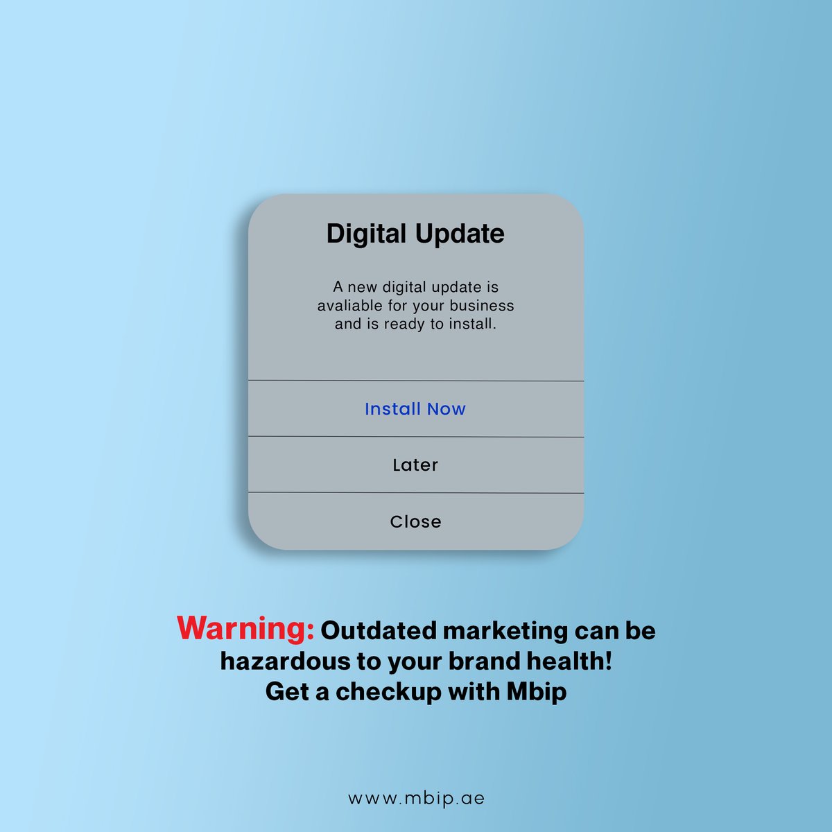 mbipae's tweet image. Don&apos;t get left behind in the digital age. MBIP can help you give your brand a modern makeover! #DigitalUpdate #GrowWithMBIP