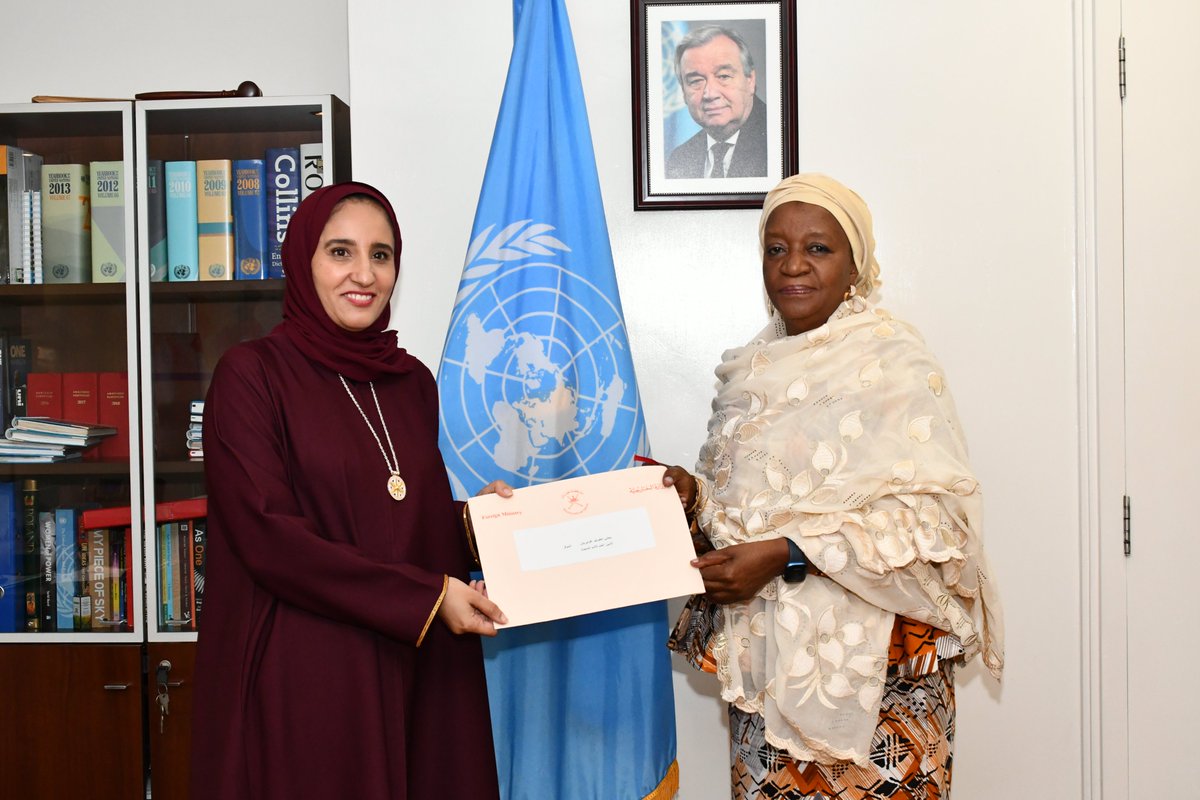 H.E. Nasra Salim Mohamed Al Hashmi presents her Credentials as Permanent Representative of the Sultanate of Oman to the United Nations Offices in Nairobi. We wish you all the best in your new assignment! @OmanEmbassyKE