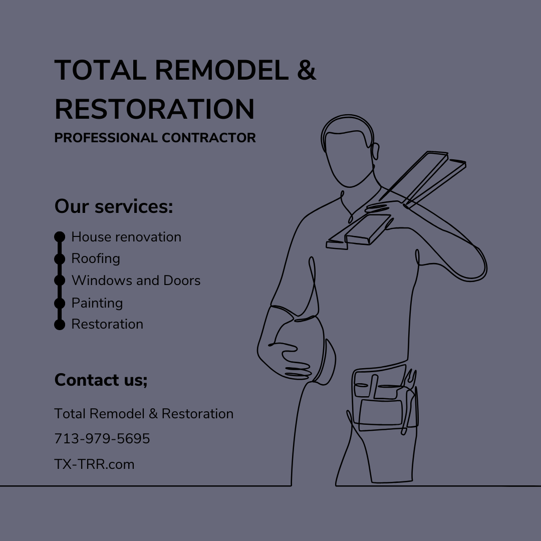 Contact us today to schedule your remodel!

#TRR #totalremodelandrestoration #remodel #buildback #construction #contractor #mitigation #Houston #HTX #TheWoodlands #thewoodlandstx #Cypress #CypressTX #tiptuesday #cabinets #kitchencabinets #HVAC #reminder #beforeandafter