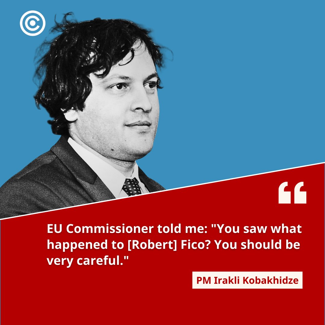 PM Kobakhidze posted an official statement saying that he was being routinely blackmailed by 'high ranking foreign politicians,' but was 'particularly aghast' during the phone conversation with an unnamed EU Commissioner, who 'listed the range of measures that western politicians