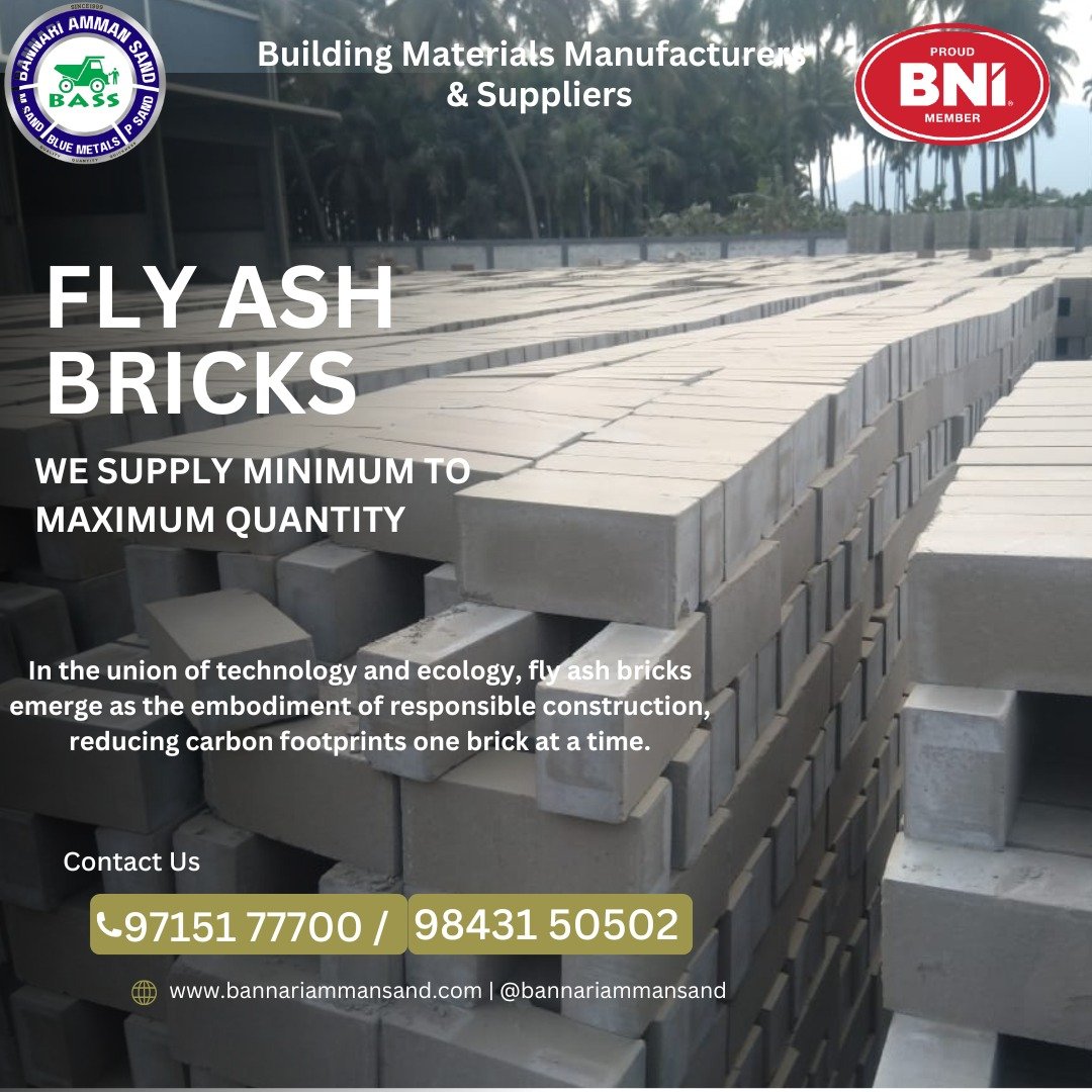 We are one of the leading building material manufactures and suppliers in Coimbatore Pollachi Tirupur. We supply Wire cut Bricks,Table Mould and Fly Ash Bricks Minimum to Maximum Quantity. #msand #psand #bluemetal #buildingmaterials #20mmjally #40mmmetal #6mmchips #bricks