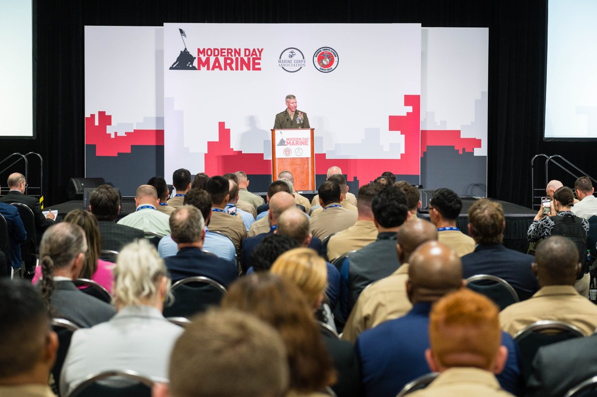 'The most important 'm' in 'Modern Day Marine' is the last one. It's all about you. … It's all about Marines.' - @CMC_MarineCorps Gen. Eric M. Smith “State of the Marine Corps” at Modern Day Marine 2024

#ModernDayMarine #MDM24 #AnyClimeAnyPlace #FromSeaToSpace