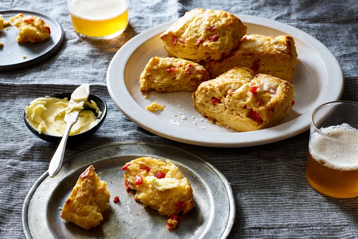 Impossibly tender and almost melting within, the subtle bite of cheddar woven throughout. @WisconsinCheese #f52partner food52.com/recipes/11454-…