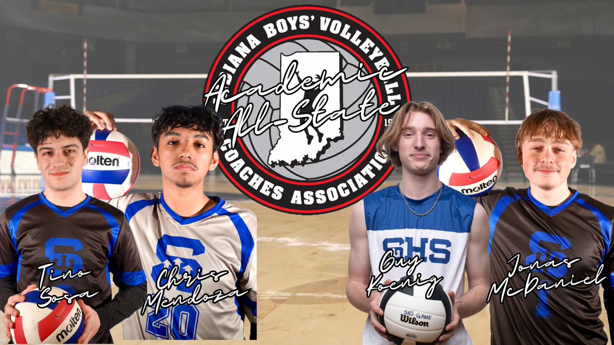 Congratulations to Chris, Guy, Jonas and Tino on being selected to IBVCA Academic All-State! Go Blue Devils! @Shortridge @IPSAthletics