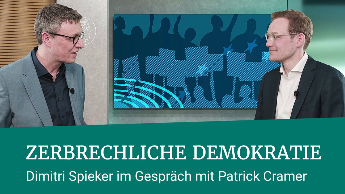 75 Jahre #Grundgesetz in Deutschland: Wie gefährdet sind unsere #Demokratie und unabhängige Justiz? Dieser Frage gehen Patrick Cramer (li.) und Dimitri Spieker (re.) in unserer neuen Talkrunde auf YouTube nach. youtu.be/XwmzeZCYmkI @mpgpresident @ld_spieker @MPILheidelberg