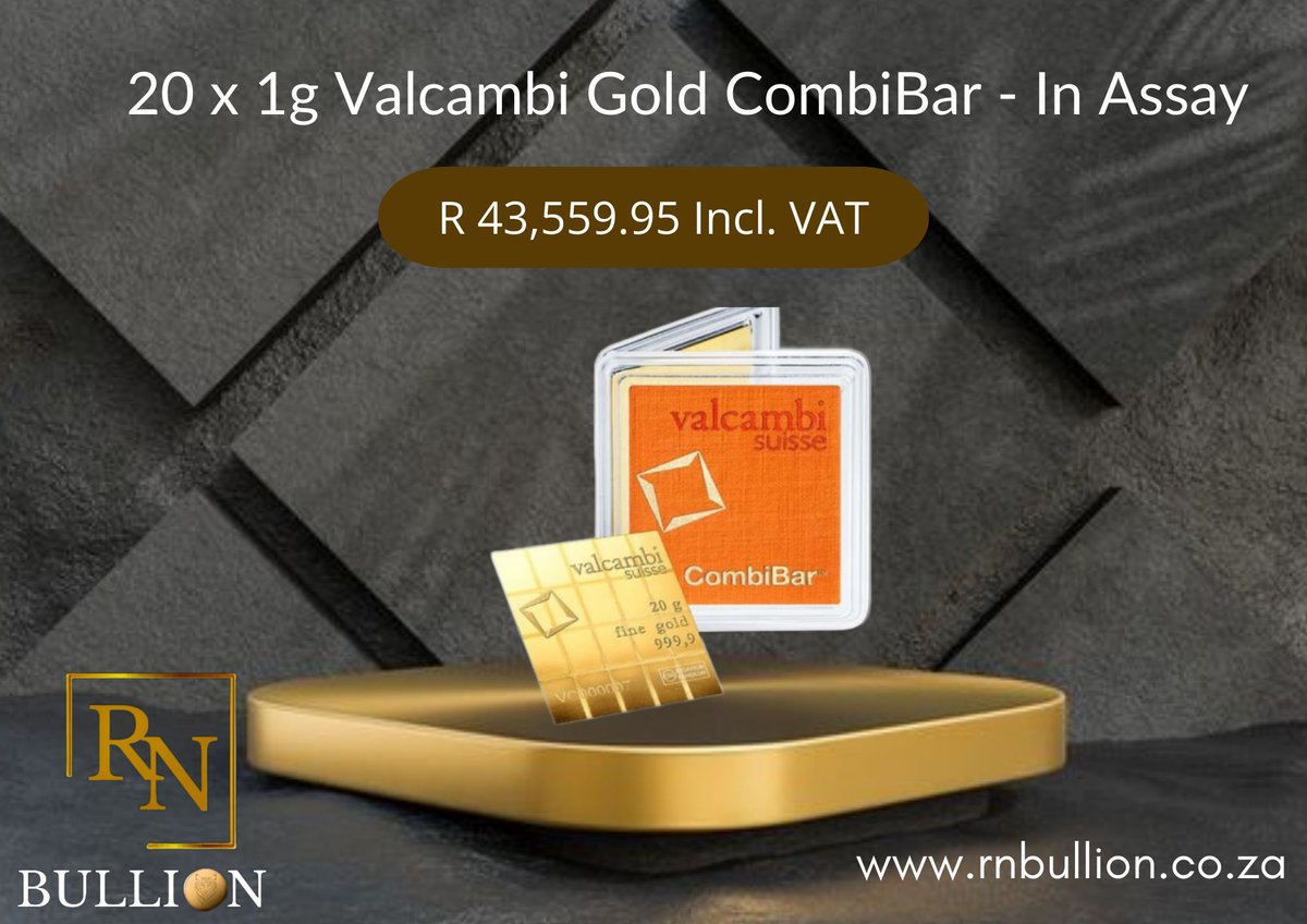 Introducing the Valcambi Gold Combibar!
Renowned for their unmatched quality, these are an excellent addition to any gold enthusiast's collection or an investor's portfolio. A great way to diversify your investments and add a touch of luxury to your collection.

Stack it up. 😃
