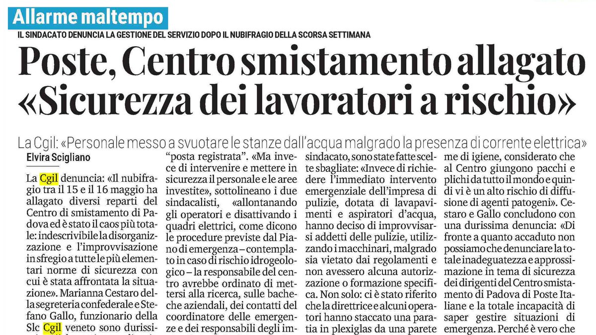 🗞️ RASSEGNA STAMPA CGIL 23/05/2024 facebook.com/cgilveneto/pos…