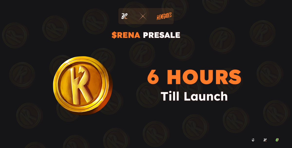 ⏰6Hours to go for the inaugural launch of $RENA on Harborgate with <a href="/0xrenegades/">Renegades - LiquidNFT on Aptos 💧🌐</a> 
 
12hrs will be given to $SEEDZ Stakers to buy before the next WL Phase begins.  Stay tuned for more updates and keep your notis on