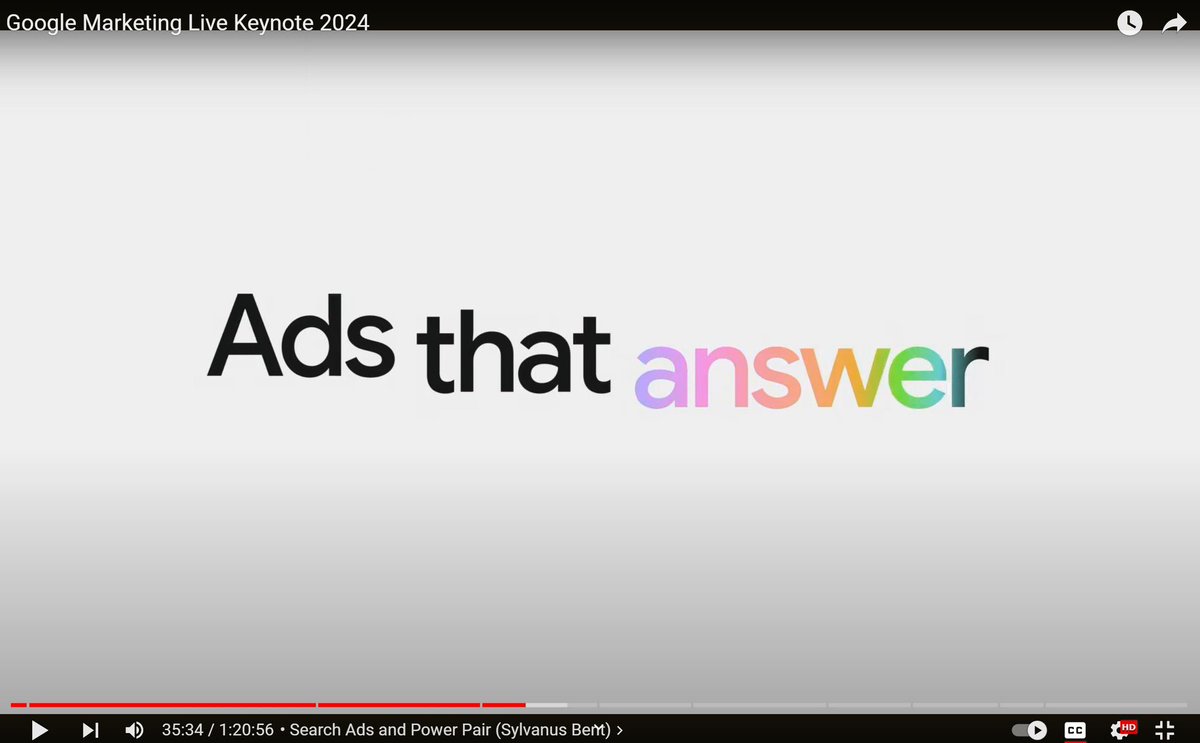 Let Google do the googling for you, with ads that answer.
