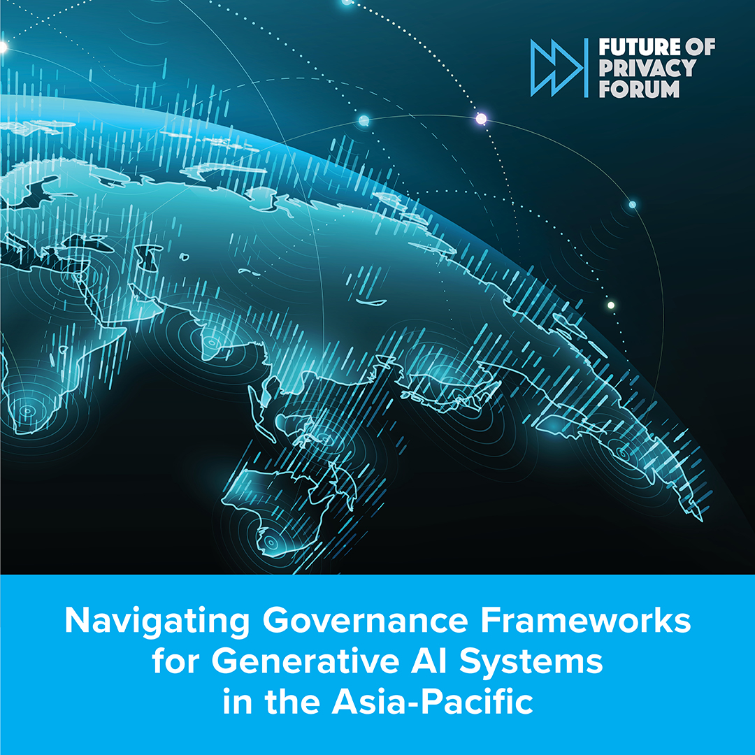 🌏 #NEW: FPF’s new report on #GenAI in #APAC discusses the regulatory and governance landscape of 5 jurisdictions: Australia, China, Japan, Singapore, and South Korea. Read the full report by the FPF APAC Team here: fpf.org/blog/new-repor…