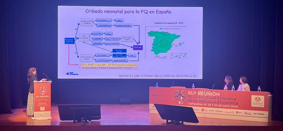 SENPneumoped's tweet photo. Dra. Silvia Gartner @vallhebron hablando sobre #fibrosisquistica no concluyente en @El_Batel #NoEsInvisible https://t.co/tlGHwkTLlr