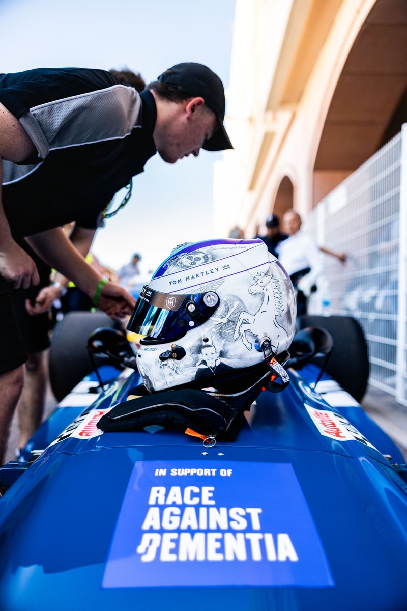 P6 in Monaco for @TomHartleyjnr Driving his Sir Jackie Stewart 1970 Spanish GP winning March 701. Racing the #monacohistorique on a mission to keep the car in one piece and accelerate progress in the #raceagainstdementia So far raising an incredible £39k Thank you Tom 💙