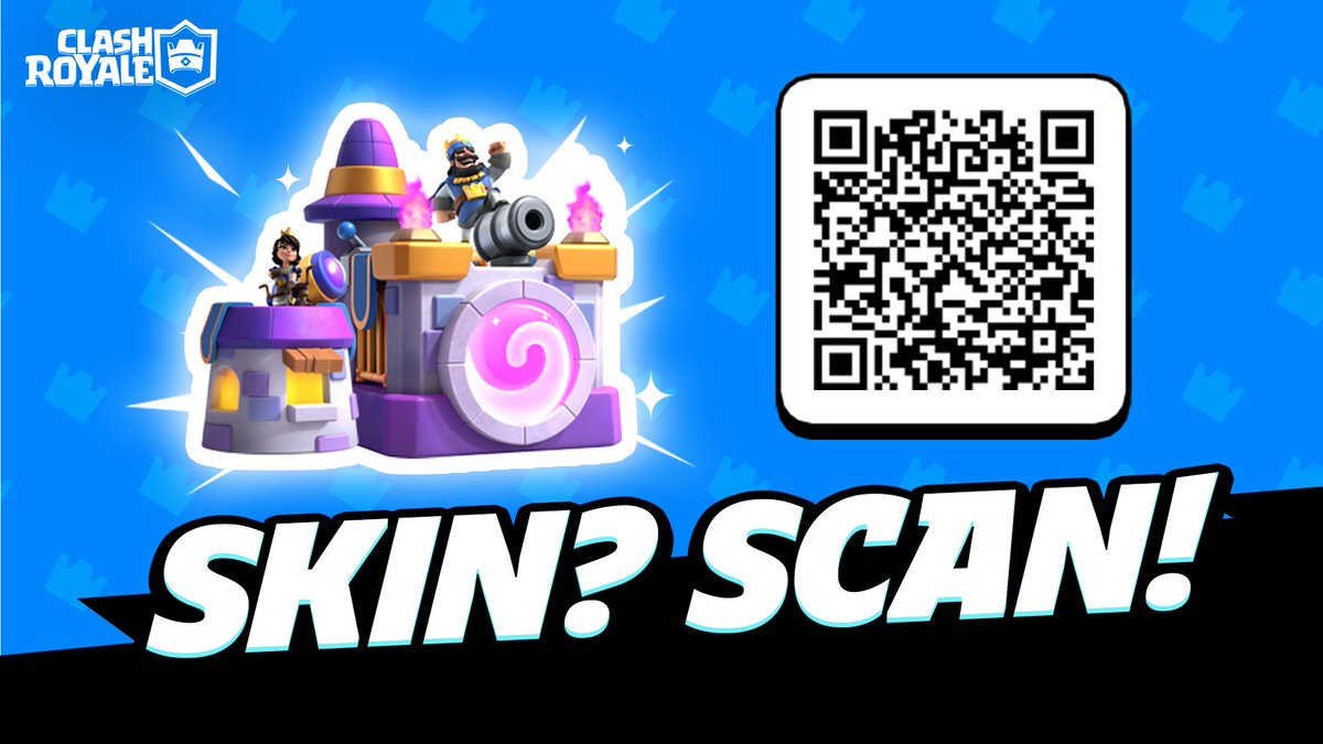 ClashRoyale's tweet image. Tower Skin for FREE! 🏰✨ 

More free stuff? Check out your favorite Clash Royale content creator or search for #ExclusiveBanners!